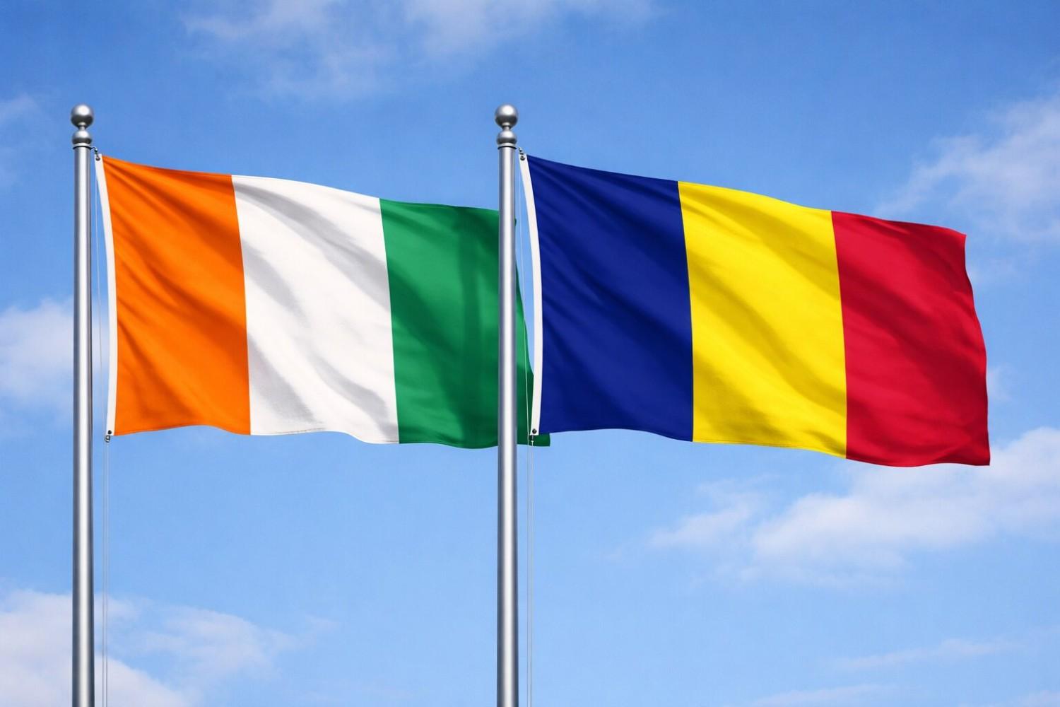 Chad And Ivory Coast Flag