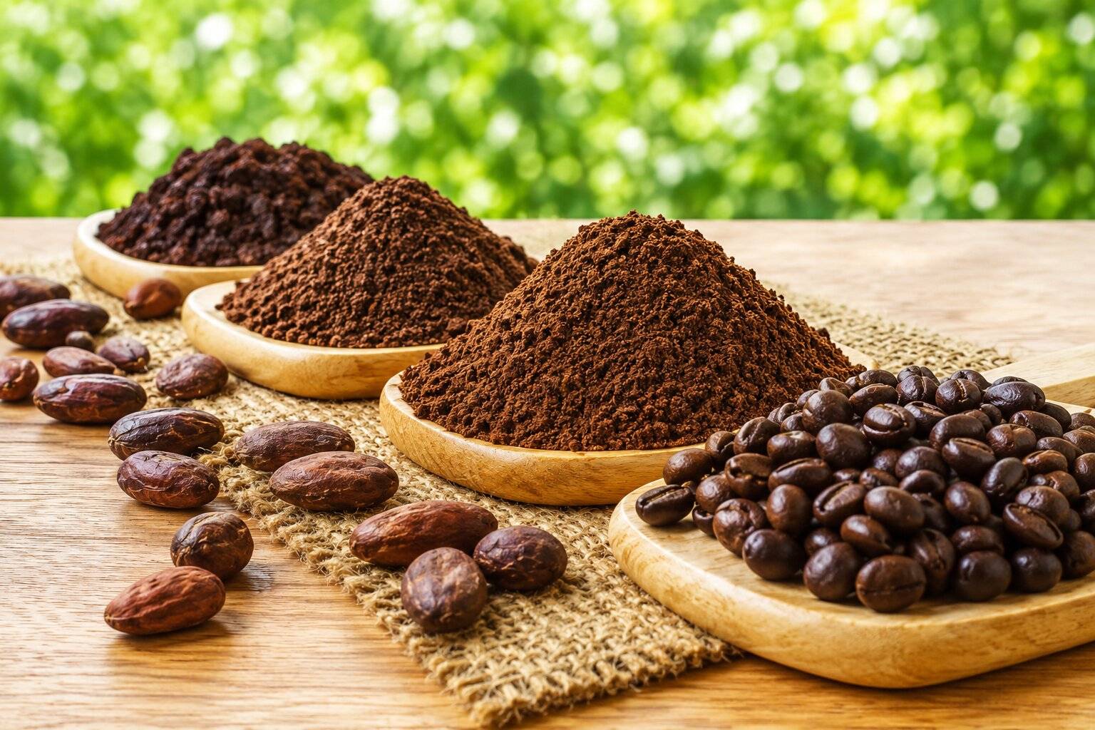 Coffee Beans And Cocoa