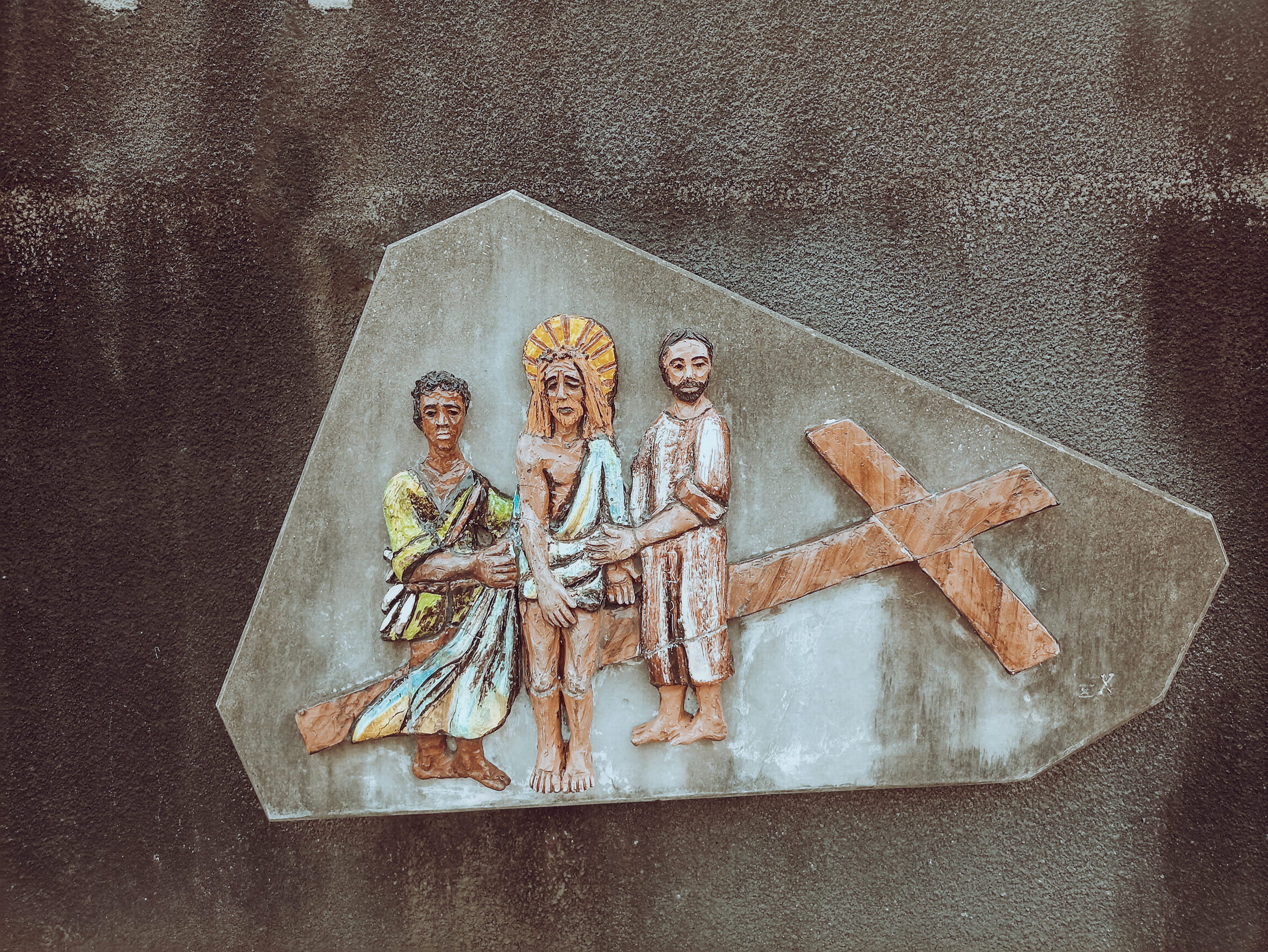 Cross of the Cathedral sculpture in Abidjan