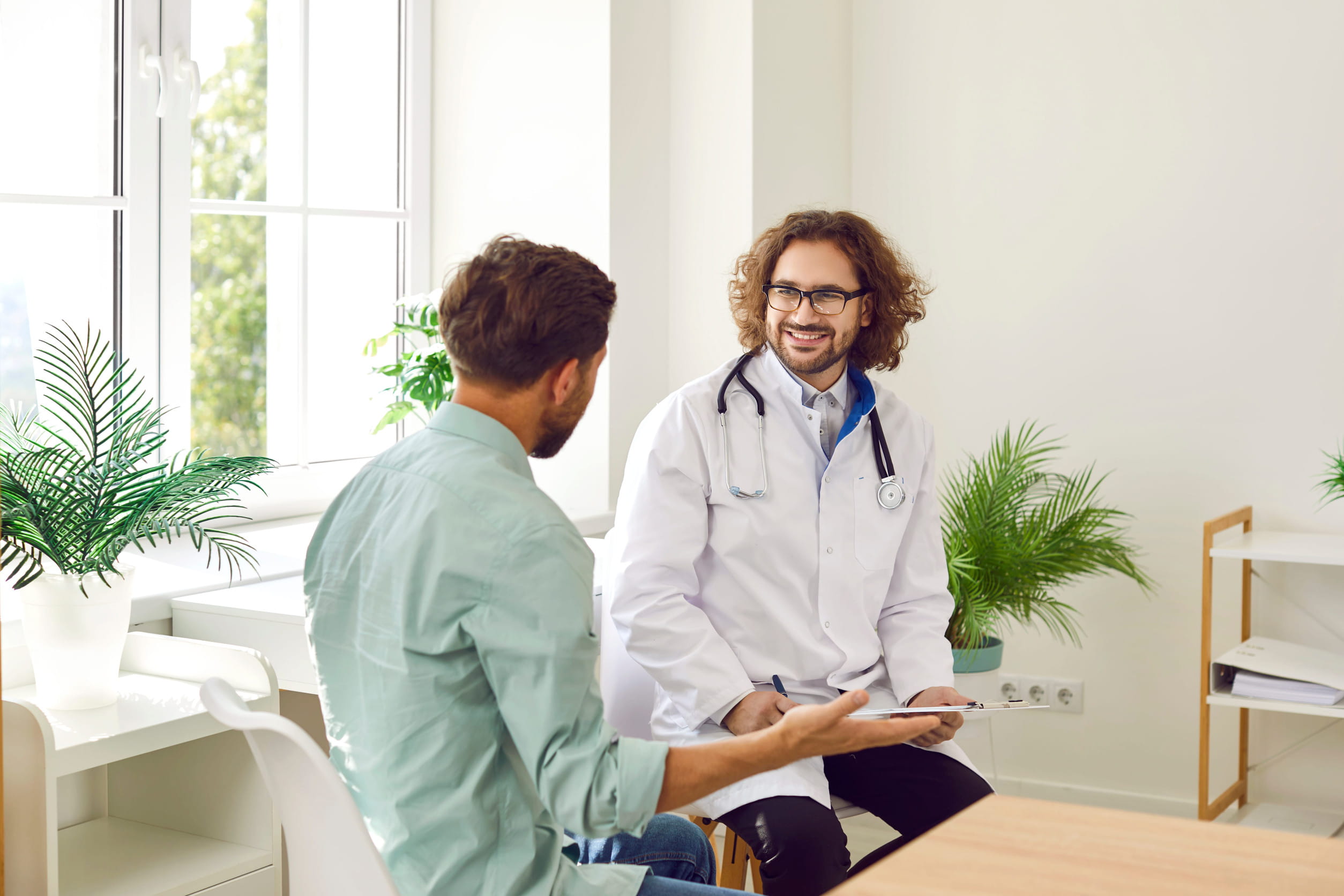 Doctor consulting a patient