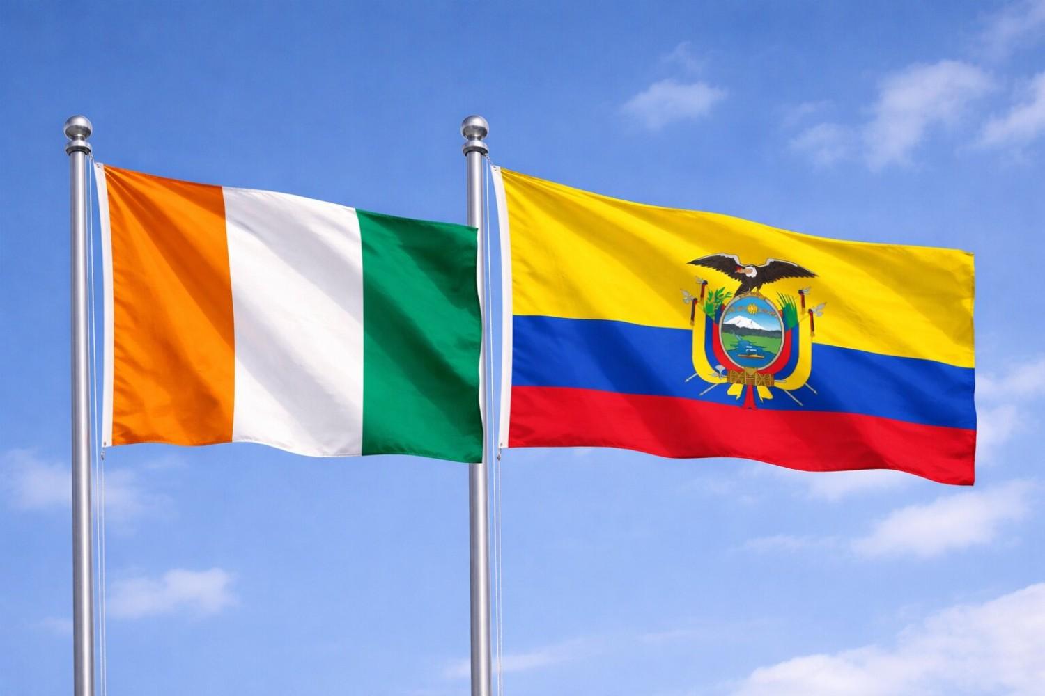 Ecuador And Ivory Coast Flag