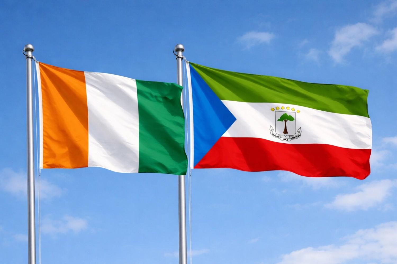 Equatorial Guinea And Ivory Coast Flag