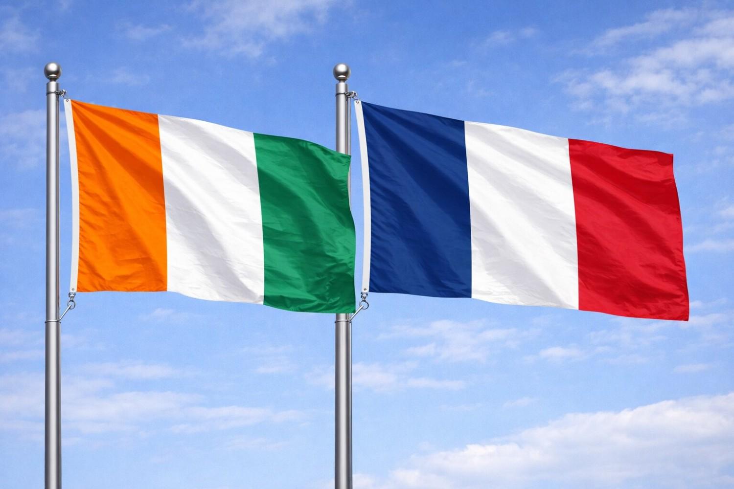 France And Ivory Coast Flag