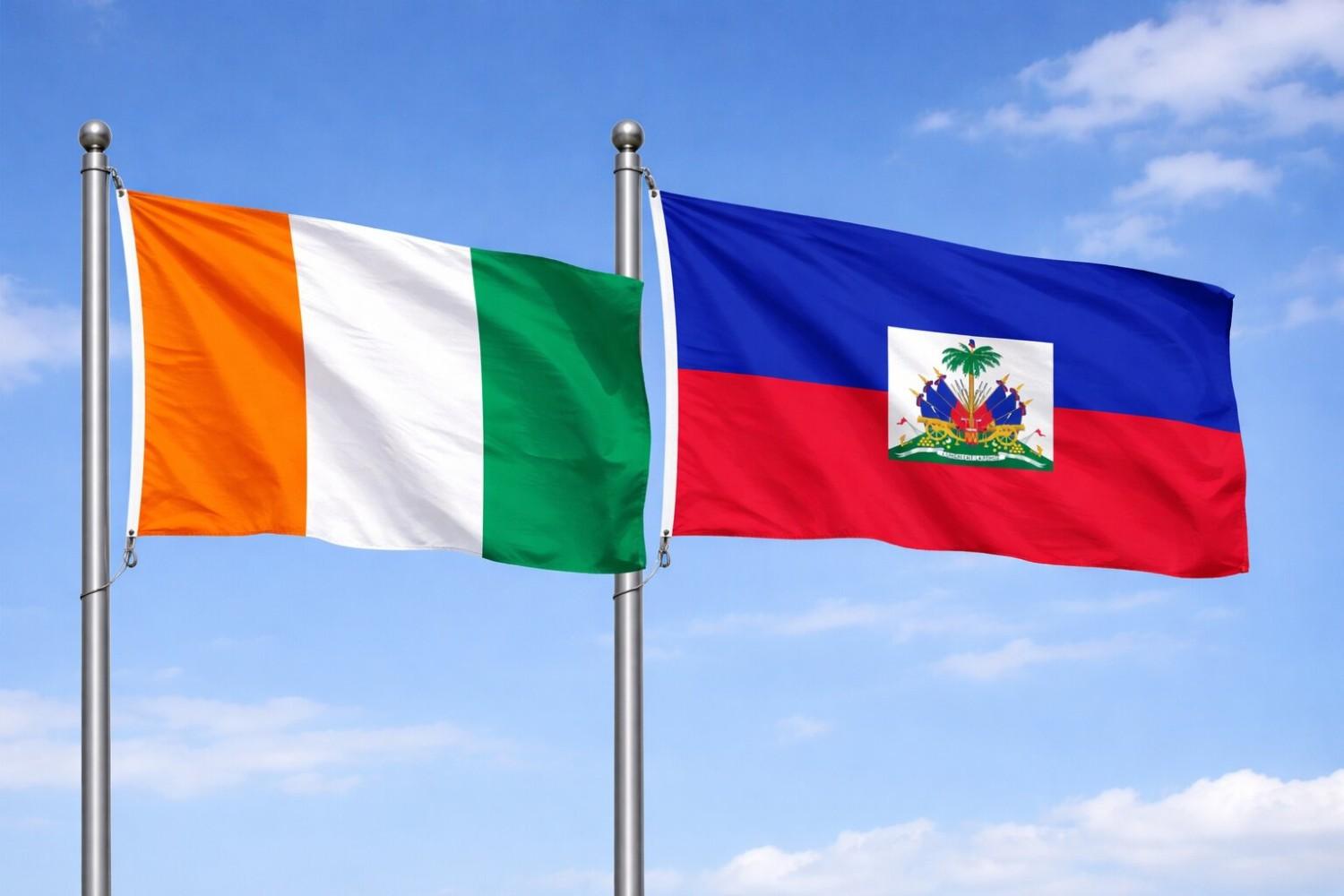 Haiti And Ivory Coast Flag