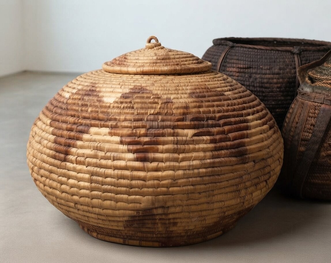 Handwoven Baskets In Ivory Coast