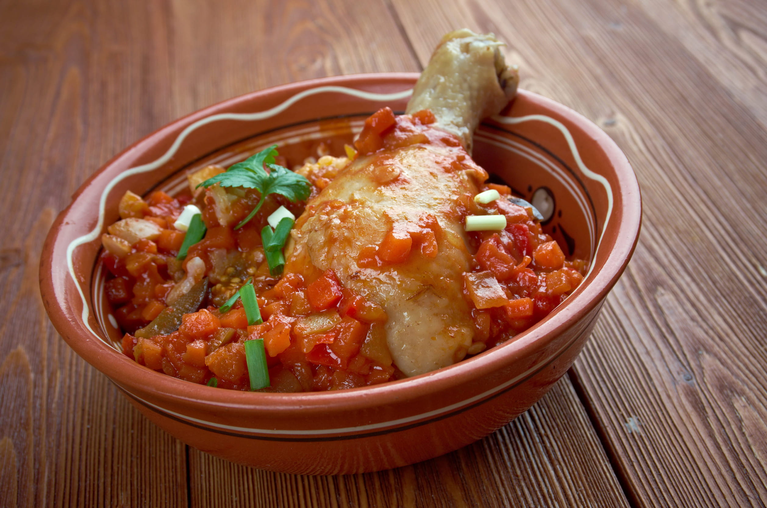 Kedjenou traditional chicken stew