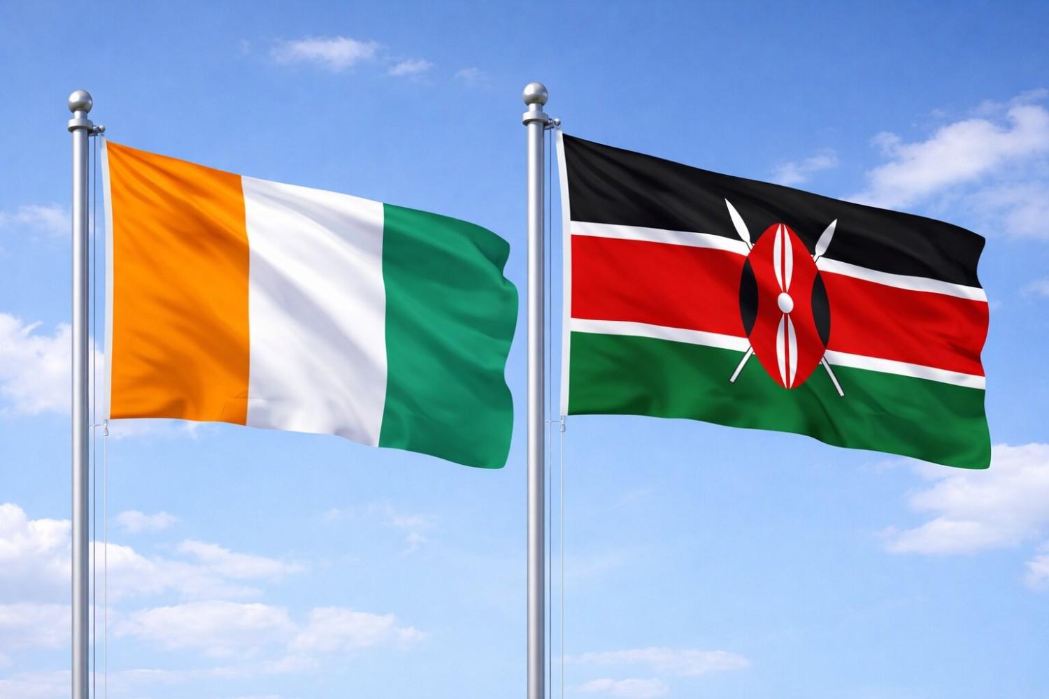 Kenya And Ivory Coast Flag
