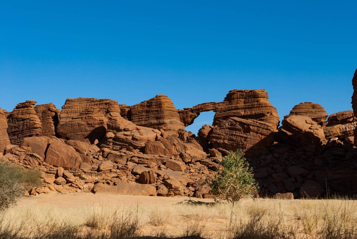 Labyrinthine Rock Formation In Ennedi Plateau In Chad