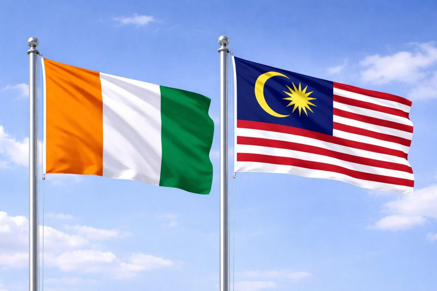 Malaysia And Ivory Coast Flag