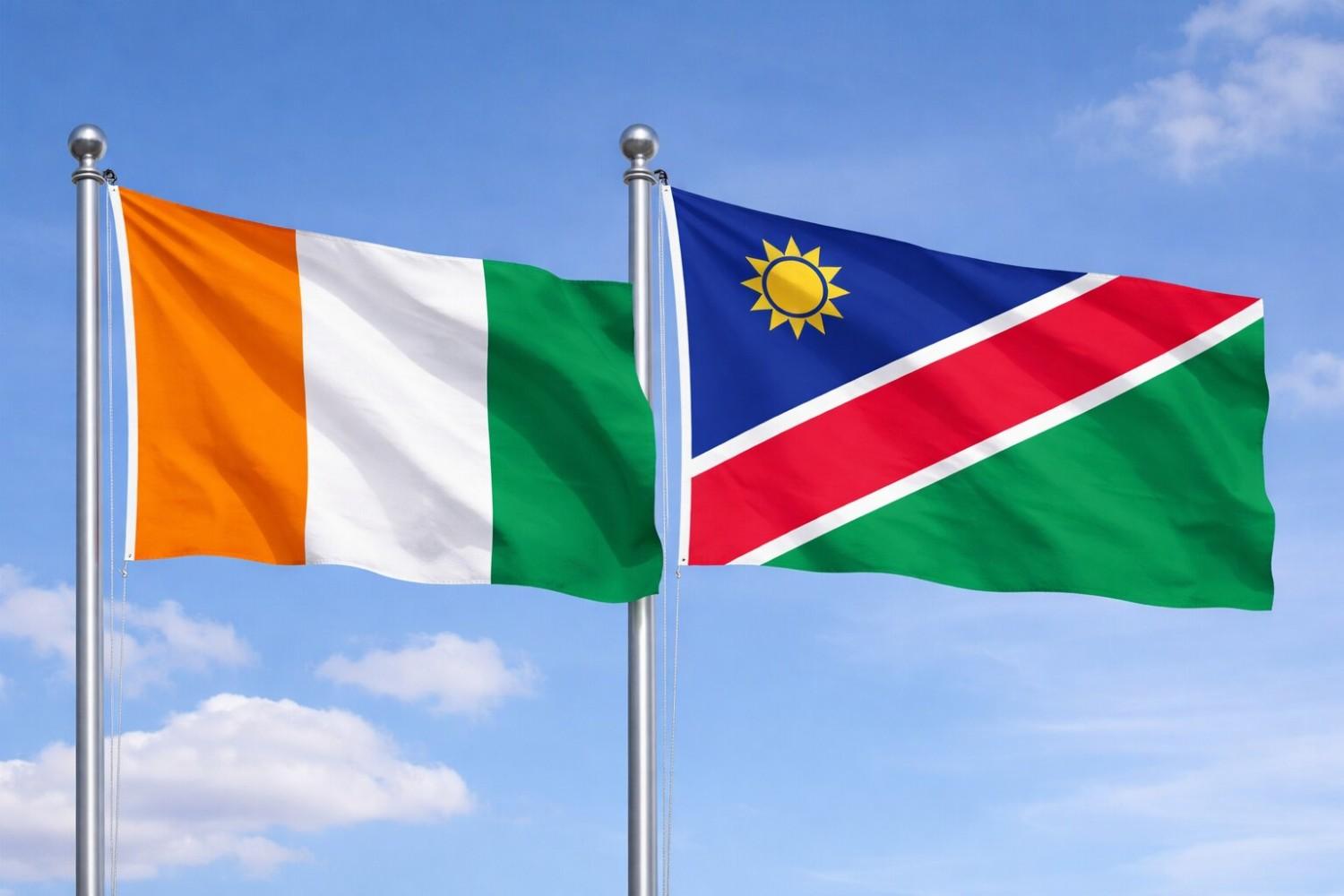 Namibia And Ivory Coast Flag