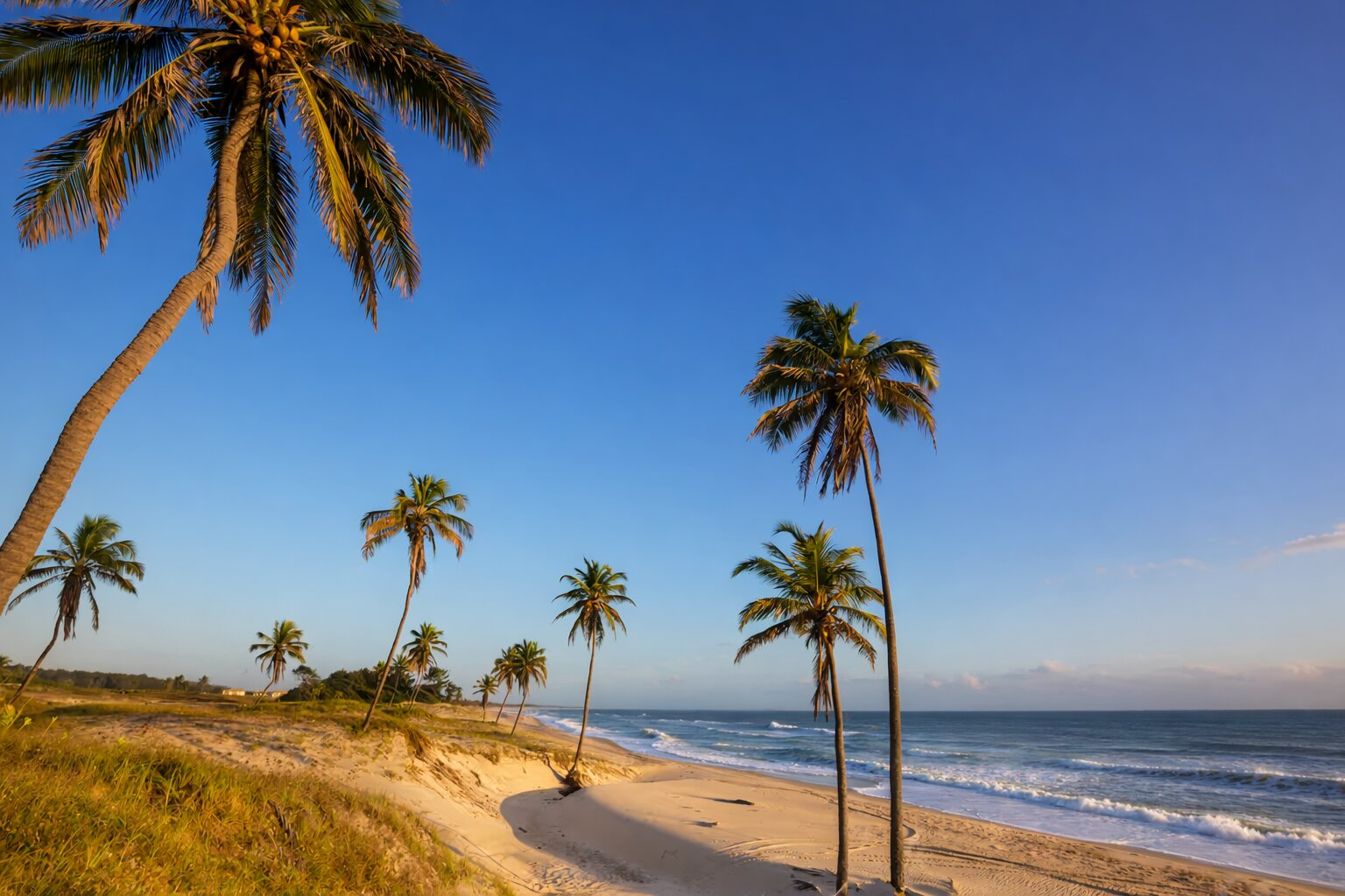 Pristine Beach In The Middle Of The Day