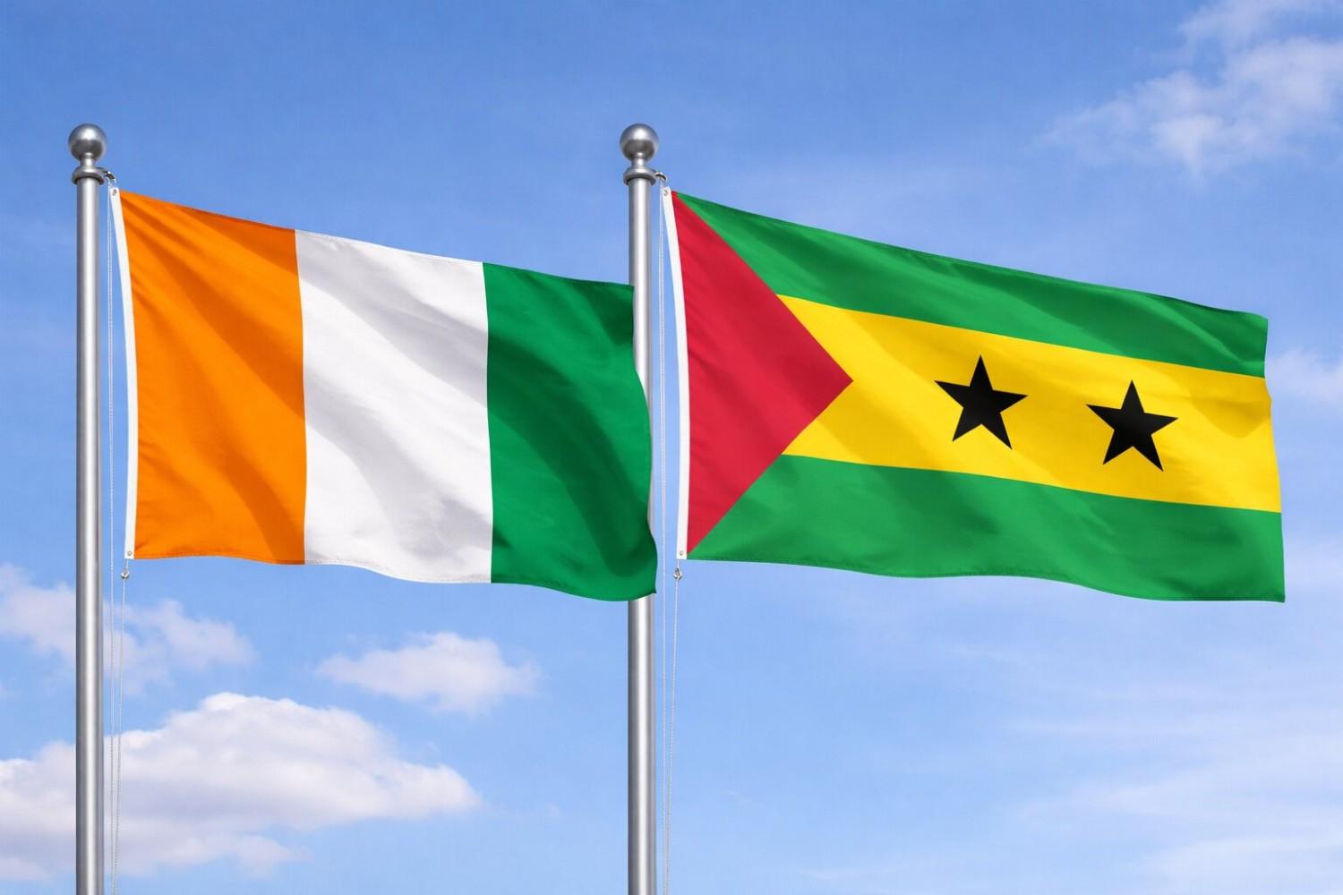 Sao Tome And Principe And Ivory Coast Flag