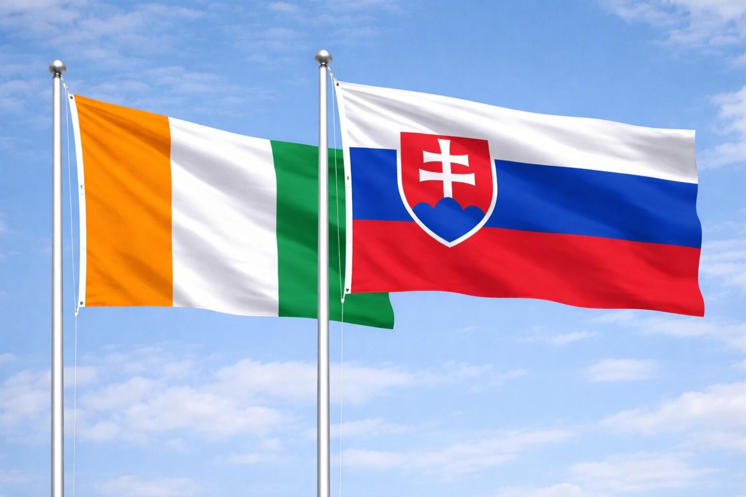 Slovakia And Ivory Coast Flag