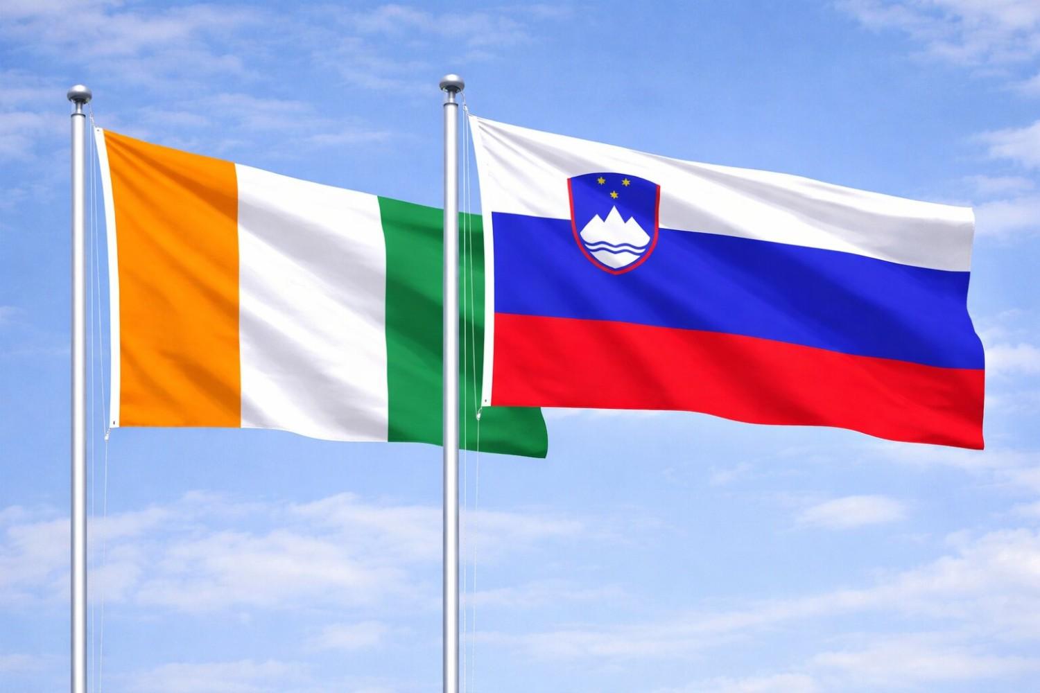 Slovenia And Ivory Coast Flag