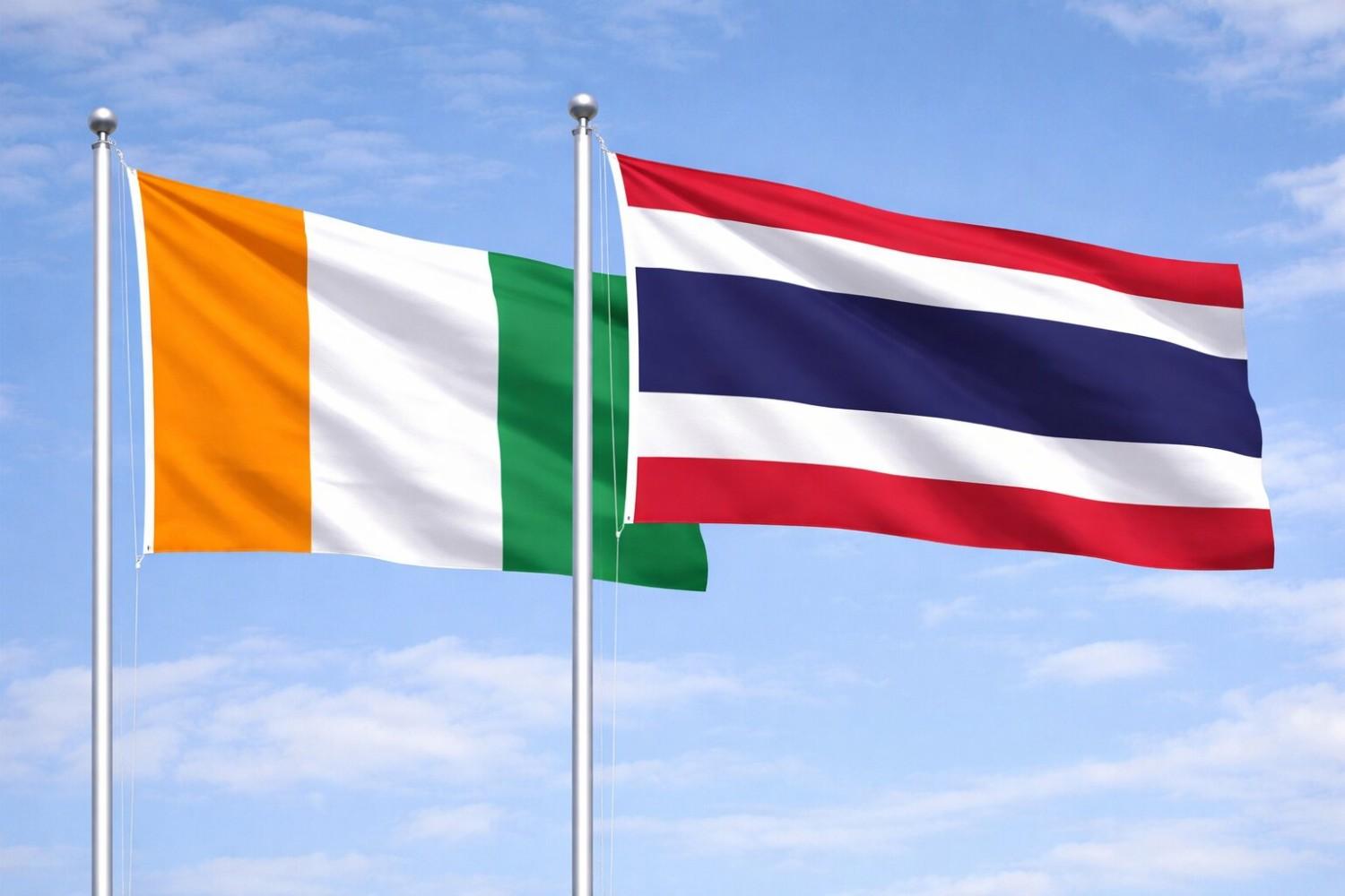 Thailand And Ivory Coast Flag