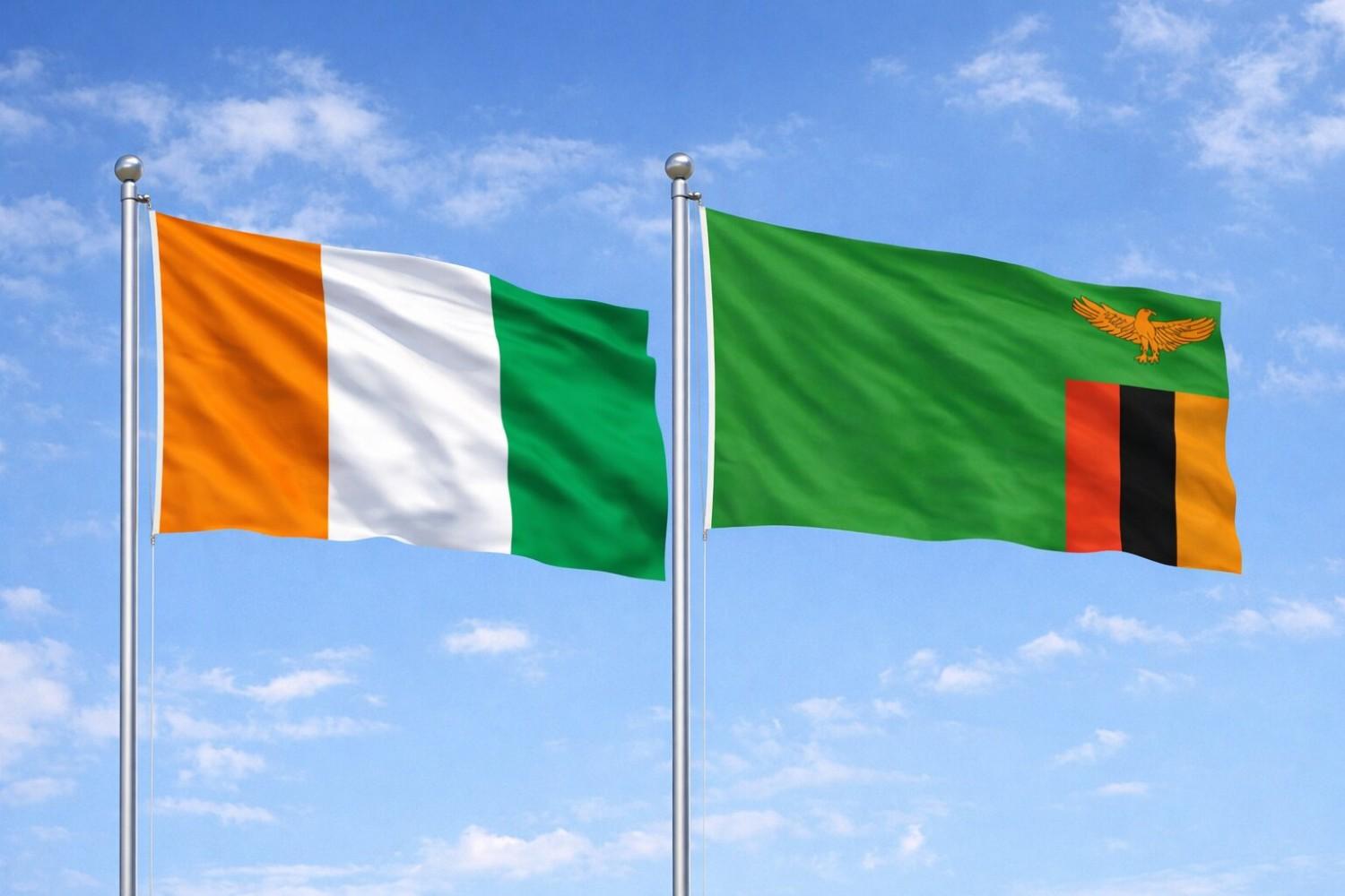 Zambia And Ivory Coast Flag